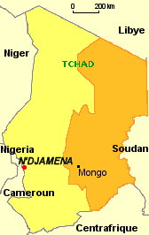 Etendue de la Préfecture Apostolique au Tchad
